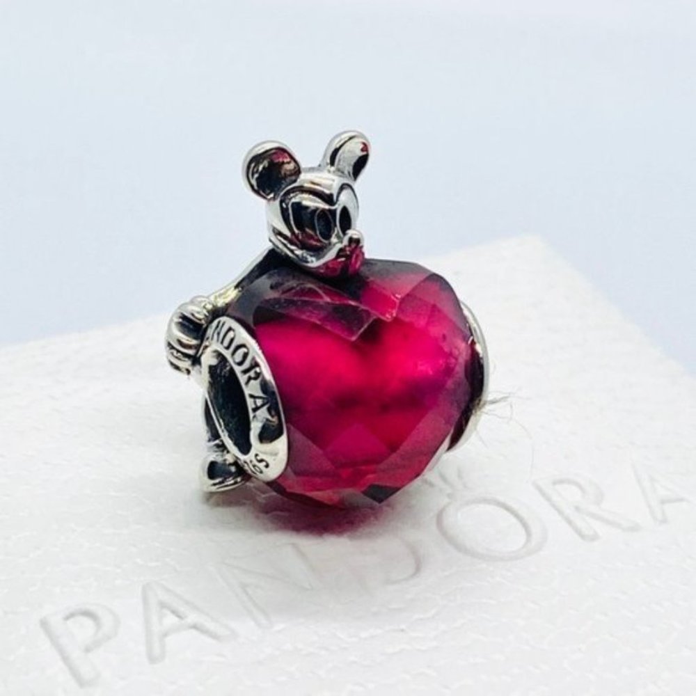 Disney, Mickey Love Heart Charm